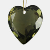 Peridot Heart Keramikornament (Links)