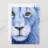 Peridot - Löwe Postkarte (Vorne/Hinten)