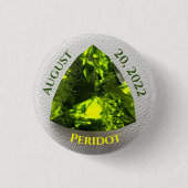 Peridot Trillion Button (Vorderseite)