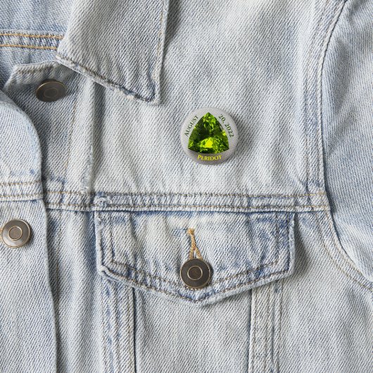 Peridot Trillion Button (Beispiel)