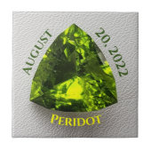 Peridot Trillion Fliese (Vorderseite)
