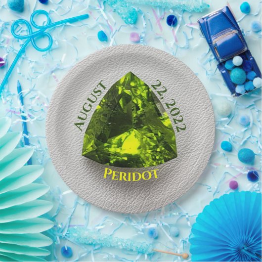 Peridot Trillion Pappteller (Party)