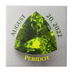 Peridot Trillion Schlüsselanhänger Golf Hat Clip Fliese