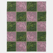 Peridot und Rose Quartz Dragons Fleecedecke (Vorderseite)