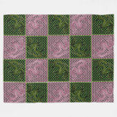 Peridot und Rose Quartz Dragons Fleecedecke (Vorderseite (Horizontal))