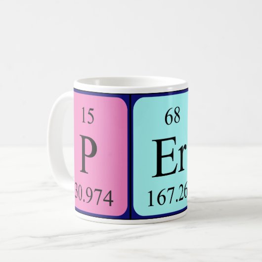 Perii Periodenname Tasse (Vorderseite Links)