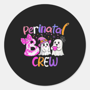 Perinatal Boo Crew Halloween für Krankenschwestern Runder Aufkleber