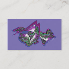 Perinkle Lila blau und grün Visitenkarte