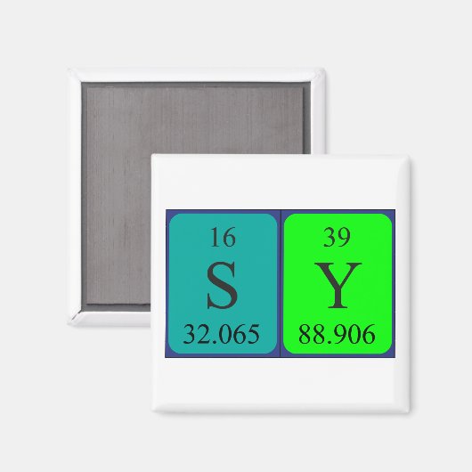 Periodenmagnet 2 magnet (Vorderseite/Rückseite)