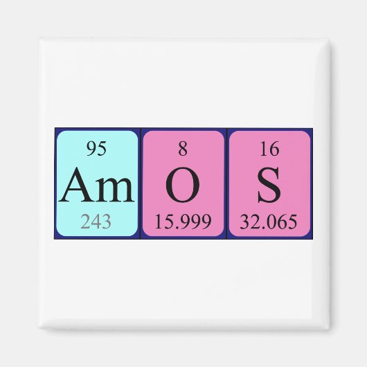 Periodenmagnet Amos Magnet (Vorne)