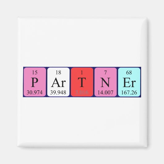 Periodenmagnet des Partners Magnet (Vorne)