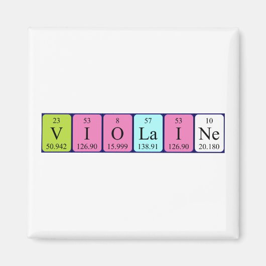 Periodenmagnet für Violain Magnet (Vorne)