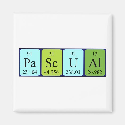 Periodenmagnet Magnet (Vorne)