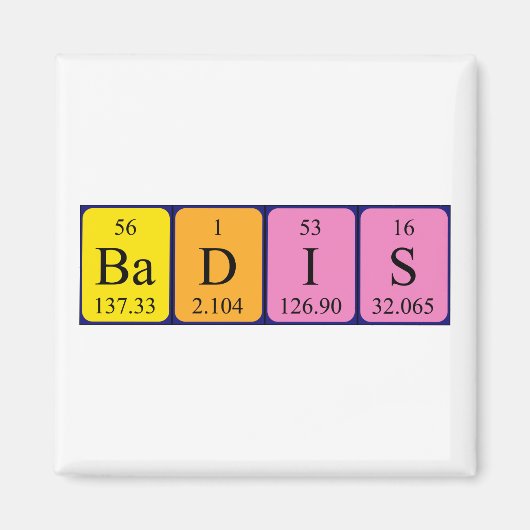 Periodenmagnet Magnet (Vorne)