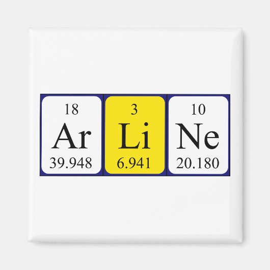 Periodenmagnet Magnet (Vorne)