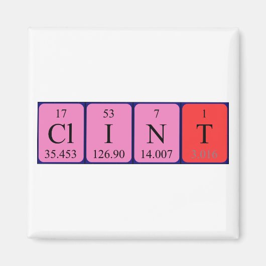 Periodenmagnet Magnet (Vorne)