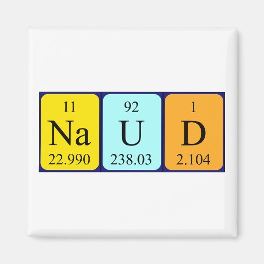 Periodenmagnet Magnet (Vorne)