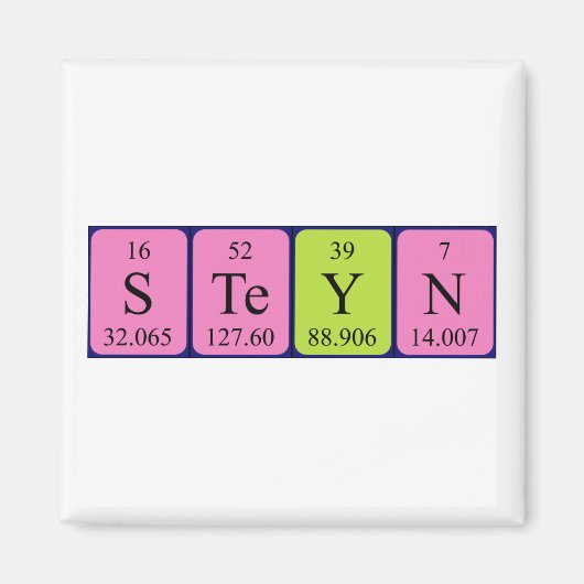 Periodenmagnet Magnet (Vorne)