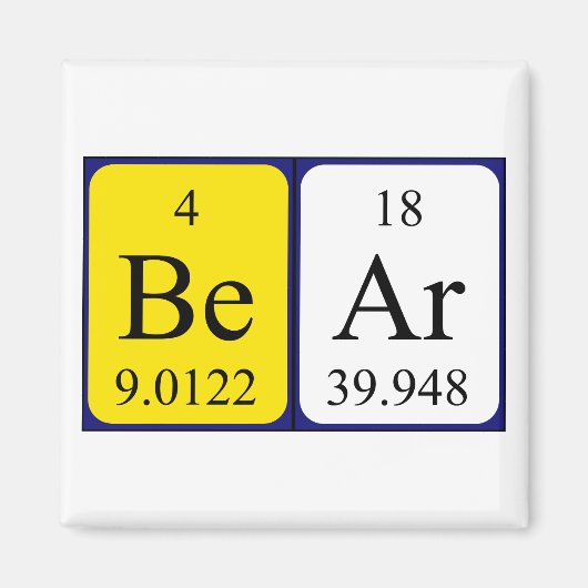 Periodenmagnet Magnet (Vorne)