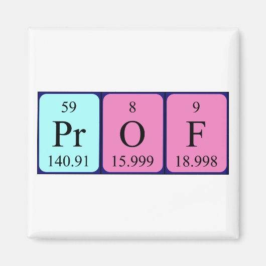 Periodenmagnet Magnet (Vorne)