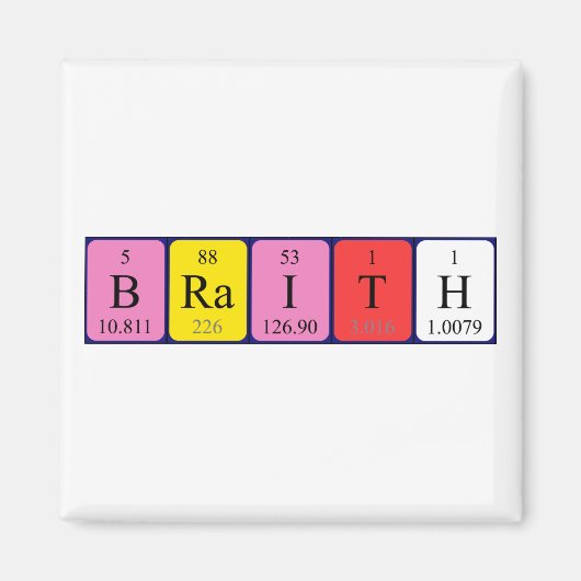 Periodenmagnet Magnet (Vorne)