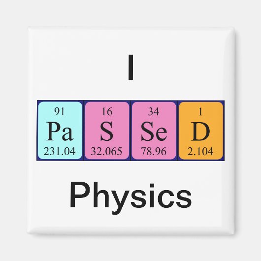 Periodenmagnet Magnet (Vorne)