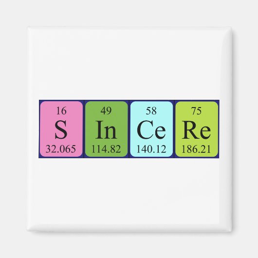 Periodenmagnet Magnet (Vorne)