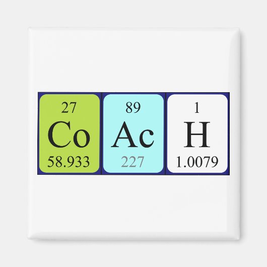 Periodenmagnet Magnet (Vorne)