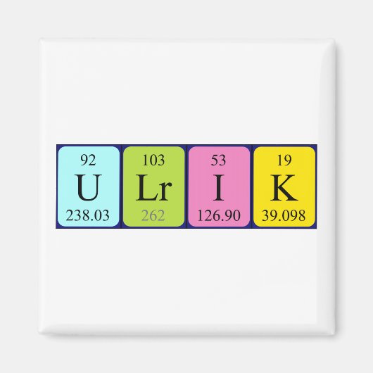 Periodenmagnet Magnet (Vorne)