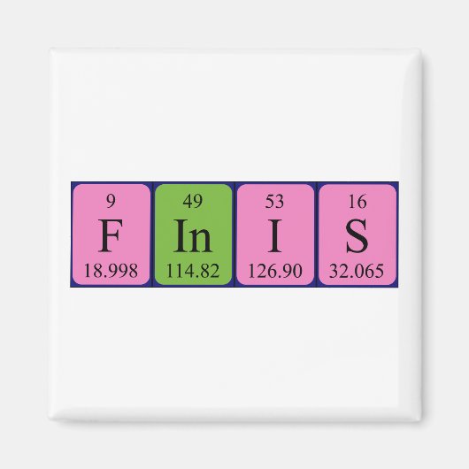 Periodenmagnet Magnet (Vorne)