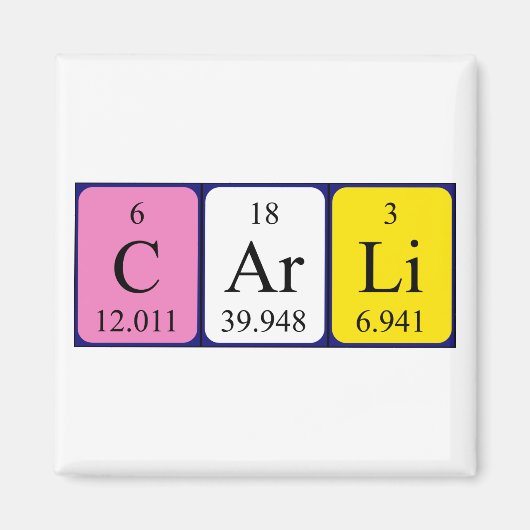 Periodenmagnet Magnet (Vorne)
