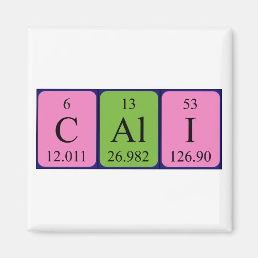 Periodenmagnet Magnet (Vorne)