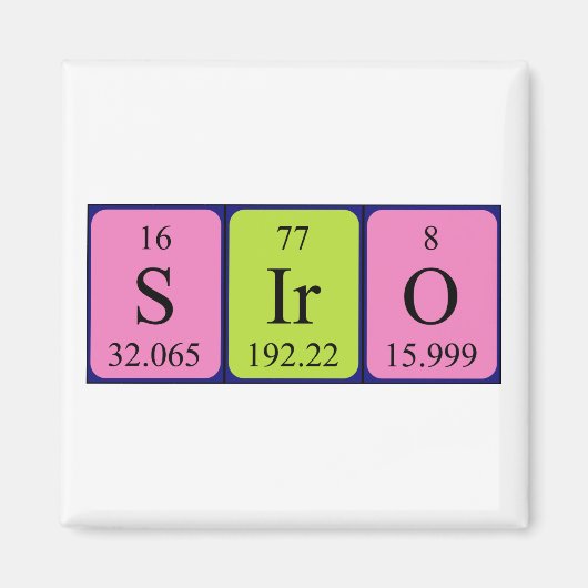 Periodenmagnet Magnet (Vorne)