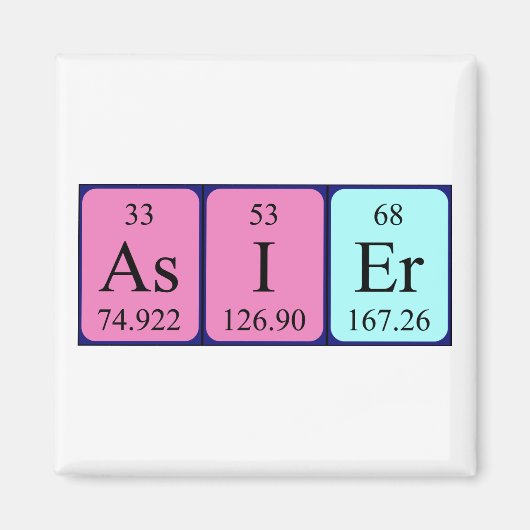 Periodenmagnet Magnet (Vorne)