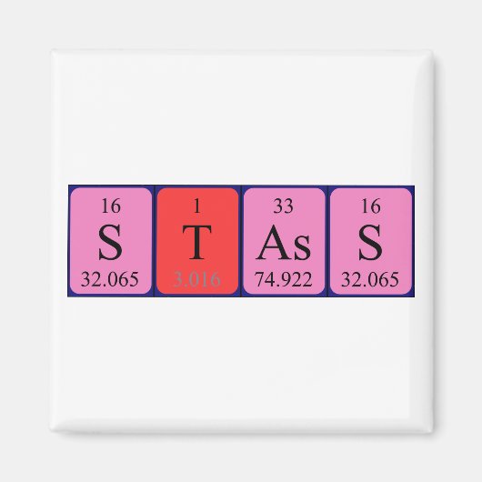 Periodenmagnet Magnet (Vorne)