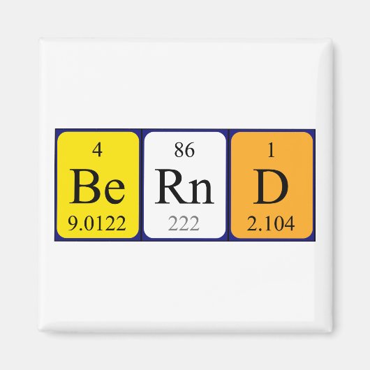 Periodenmagnet Magnet (Vorne)