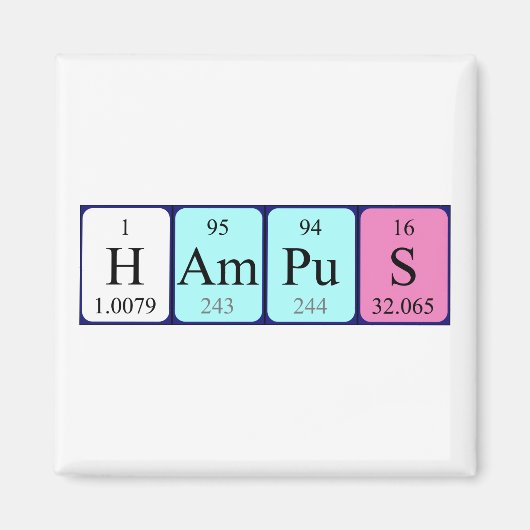 Periodenmagnet Magnet (Vorne)