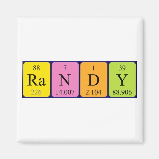 Periodenmagnet Magnet (Vorne)