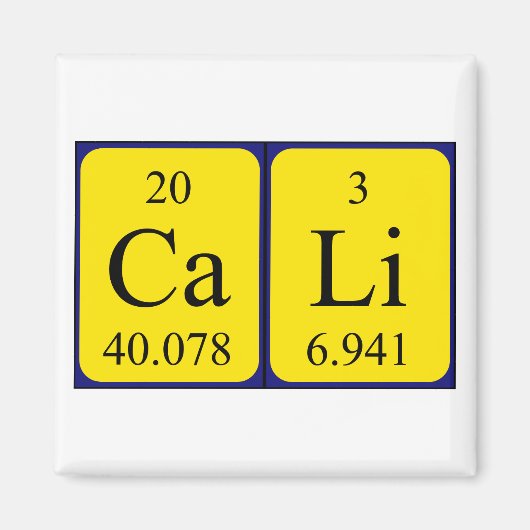 Periodenmagnet Magnet (Vorne)