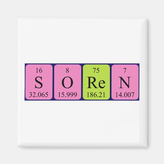 Periodenmagnet Magnet (Vorne)