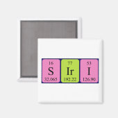 Periodenmagnet Siri Magnet (Vorderseite/Rückseite)