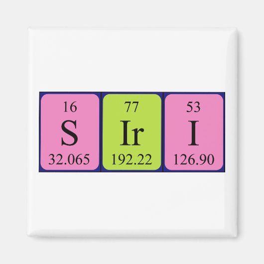 Periodenmagnet Siri Magnet (Vorne)