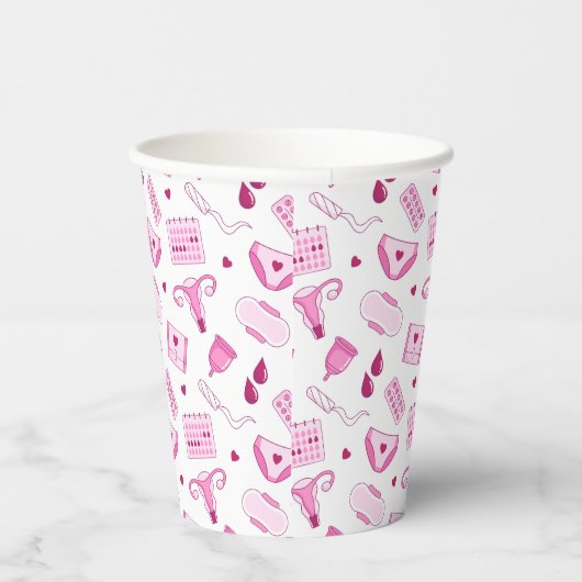 Periodenmuster Pappbecher (Rechts)