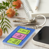 Periodenschlüsselring Schlüsselanhänger (Vorderseite rechts)