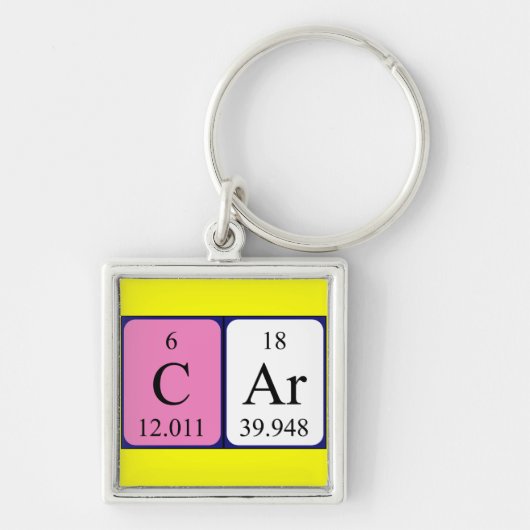 Periodenschlüsselring Schlüsselanhänger (Vorne)