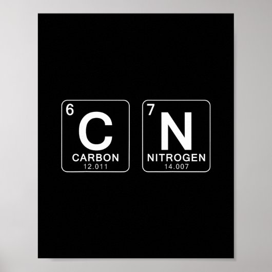 Periodensystem 67 Meme Lustiger Wissenschaftslehre Poster (Vorne)