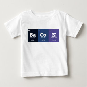 Periodensystem-Chemie-chemische Element-Speck Baby T-shirt