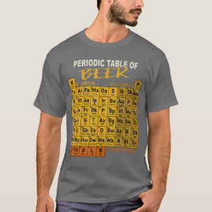 Periodensystem der Craft Beer Style Brauerei T-Shirt