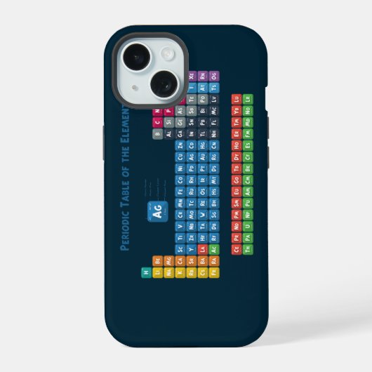 Periodensystem der Elemente 2 iPhone 15 Hülle (Rückseite)