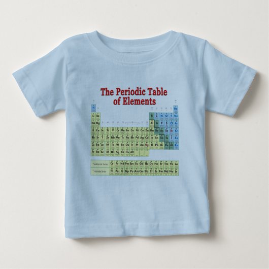 Periodensystem der Elemente Baby T-shirt (Vorderseite)